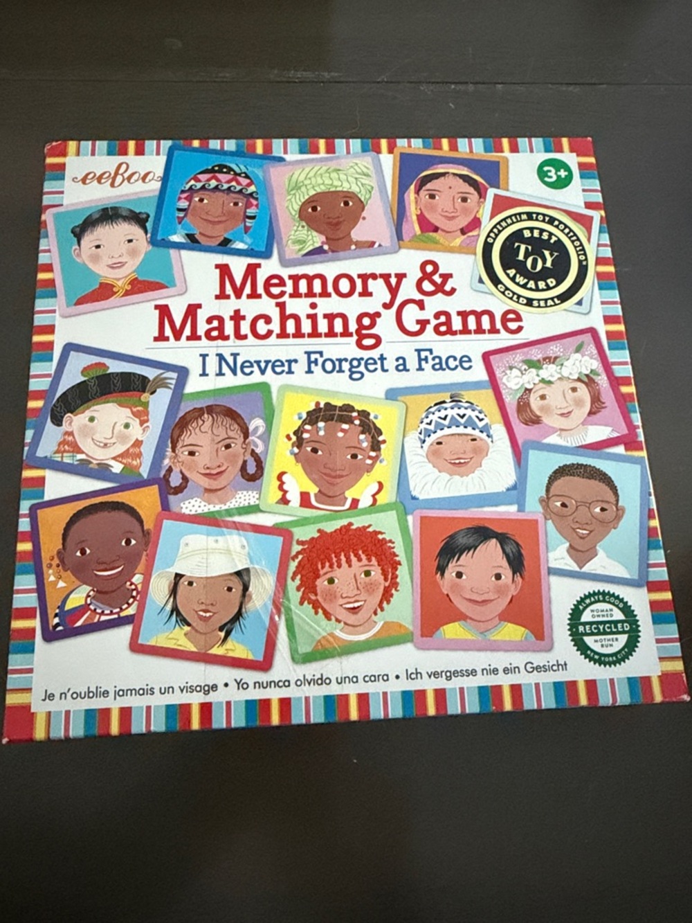 Memory & Matching Game - I Never Forget a Face (Multicolor) Eeboo